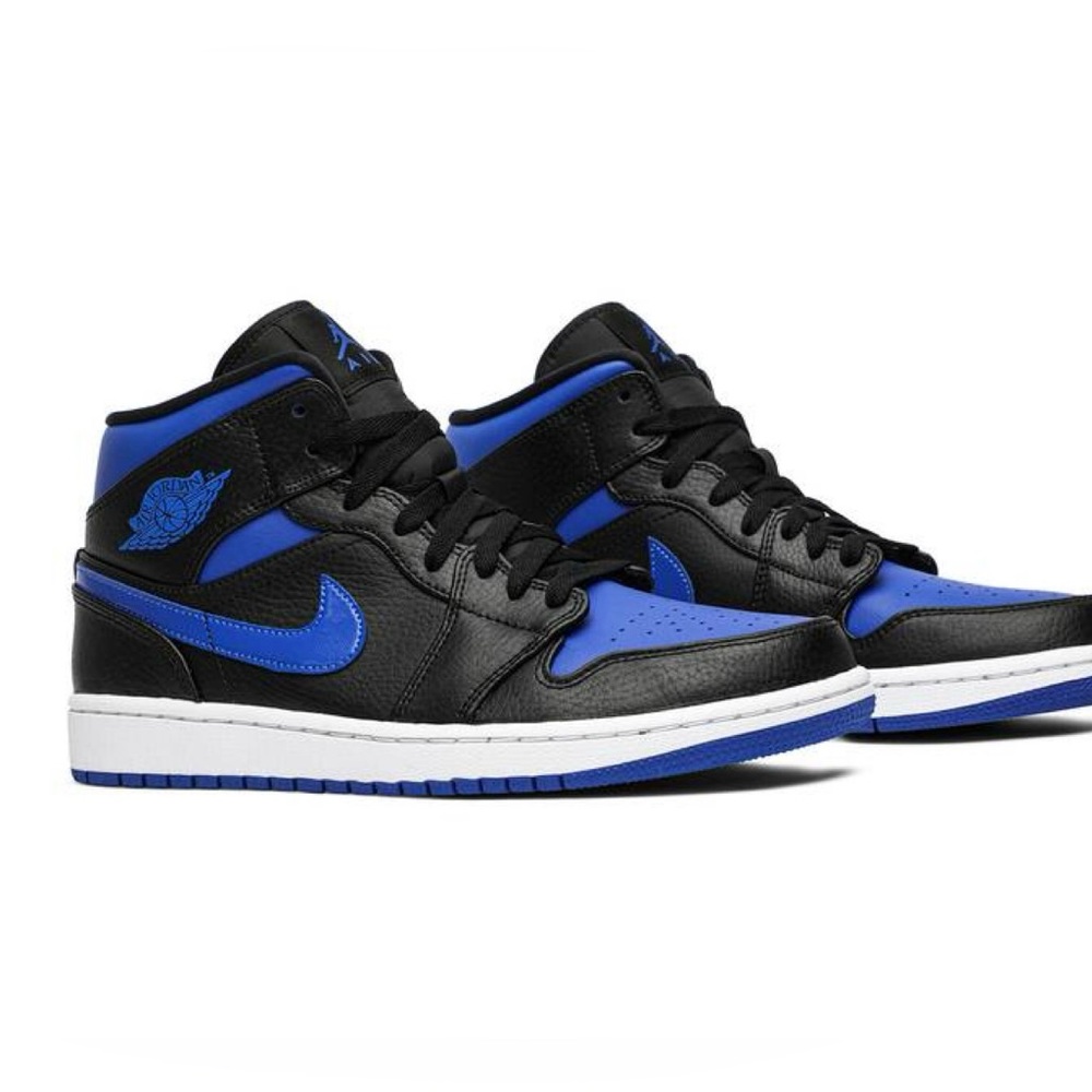 Air Jordan Mid 'Black Hyper Royal' 554724-068 men